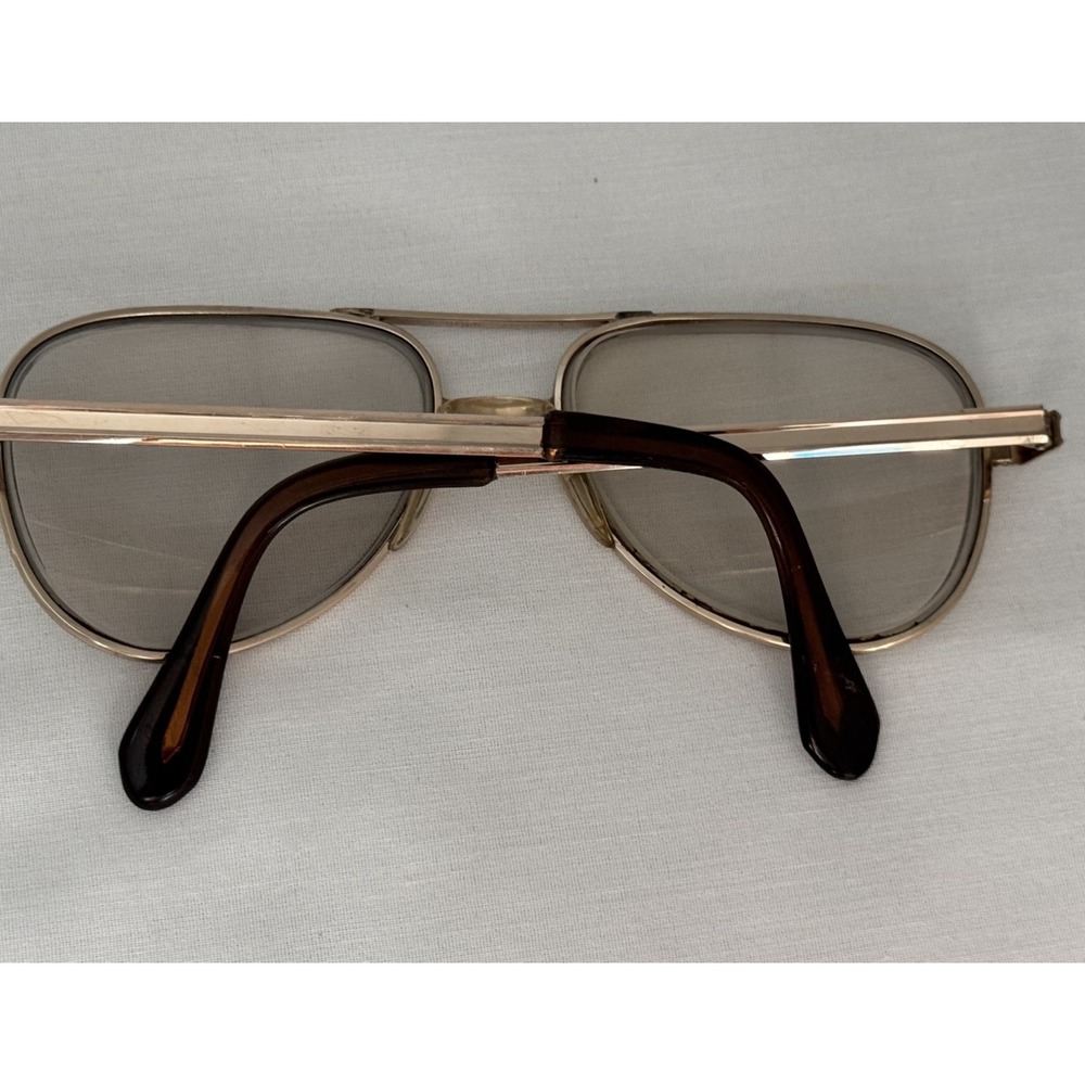 Vtg eyeglasses frames Universal 1/30 10k rgp 5 3/4 Gold Aviator - Picture 6 of 13